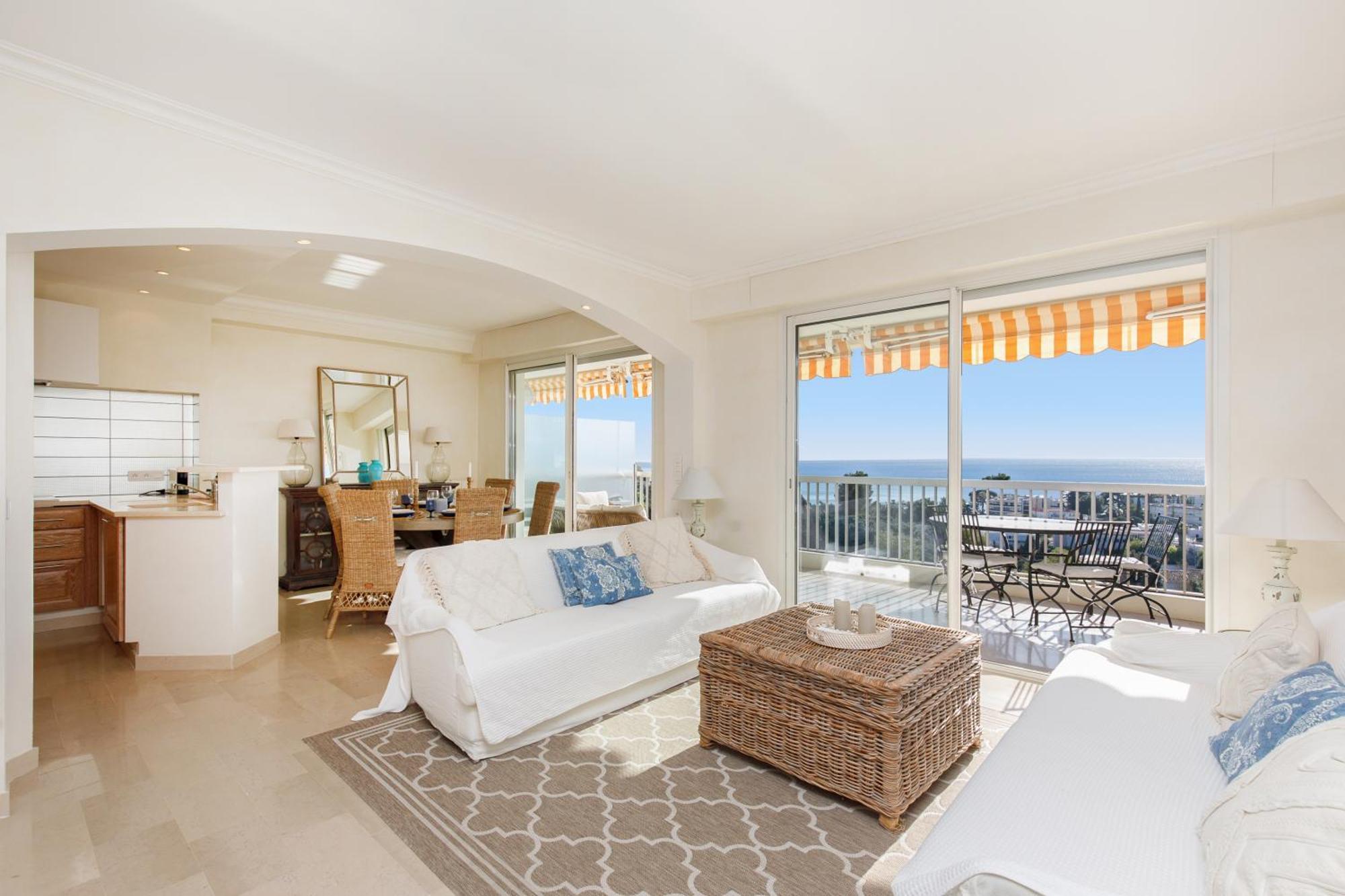 Appartement Immogroom - Spacious Bright T3 - Sea View -terrace Cannes